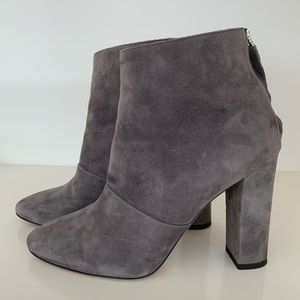 Jcrew Adele Suede Ankle Boots in Heron Grey
